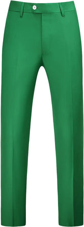 Mens Front Flat Casual Dress Pants Slim Fit